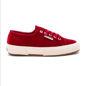 Superga Red Velvet Sneaker